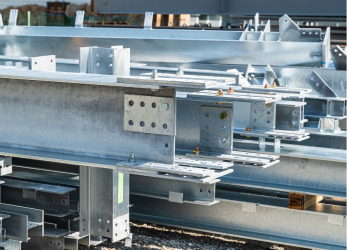 めっき処理済み梁の接合部詳細